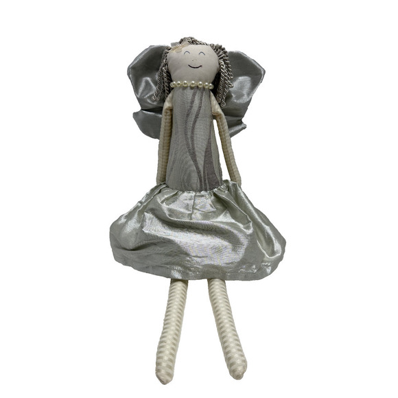 Woof & Poof Other - Woof & Poof Angel Doll (2014) – Metallic Skirt & Wings, Cloth Doll with Logo